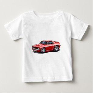 T-shirts Carro 1969 do vermelho de Camaro SS