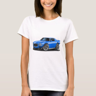 T-shirts Carro 1970-73 do azul de Camaro