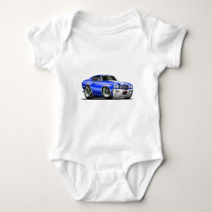 T-shirts Carro 1970 Azul-Branco de Chevelle