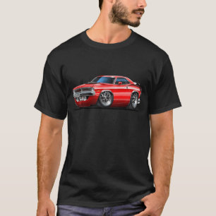 T-shirts Carro 1970 do vermelho de Plymouth Cuda