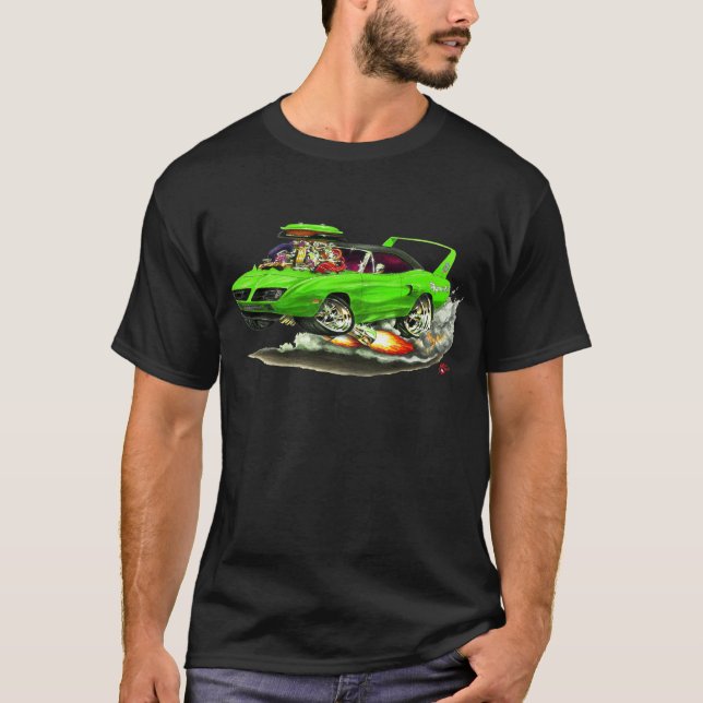 T-shirts Carro 1970 verde de Superbird (Frente)