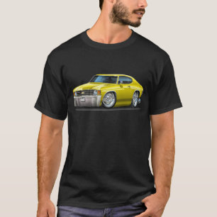 T-shirts Carro 1971-72 amarelo de Chevelle