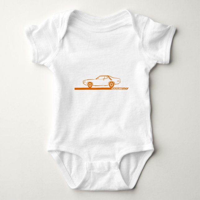 T-shirts Carro 1971-72 da laranja do Roadrunner (Frente)
