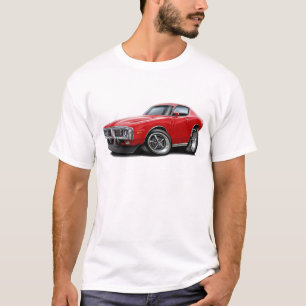 T-shirts Carro 1973-74 do vermelho do carregador