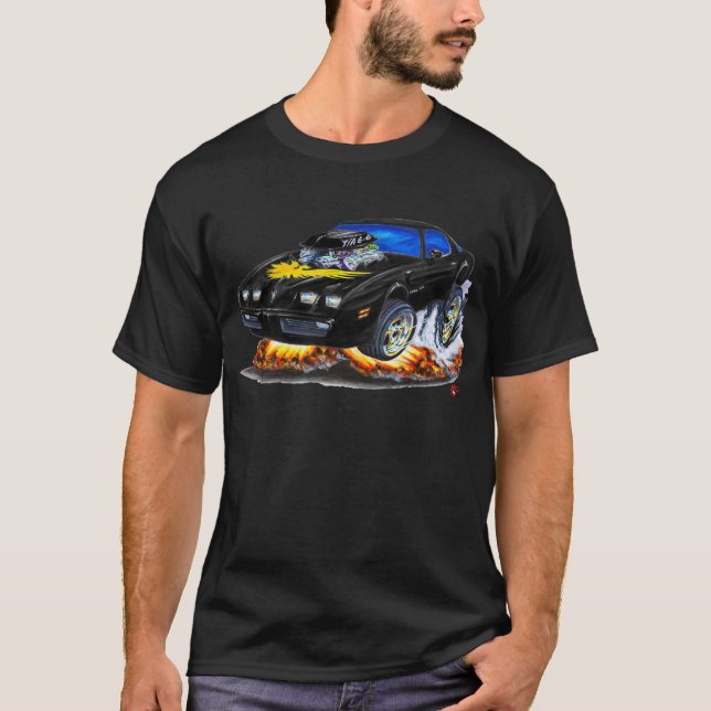 T-shirts Carro 1979-81 preto do transporte Am (Frente)