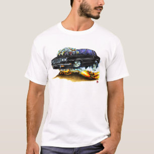 T-shirts Carro 1983-88 preto do cutelo