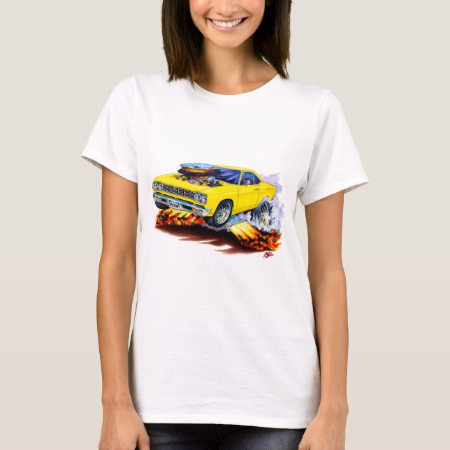 T-shirts Carro Amarelo Roadrunner 1968-69 (Frente)