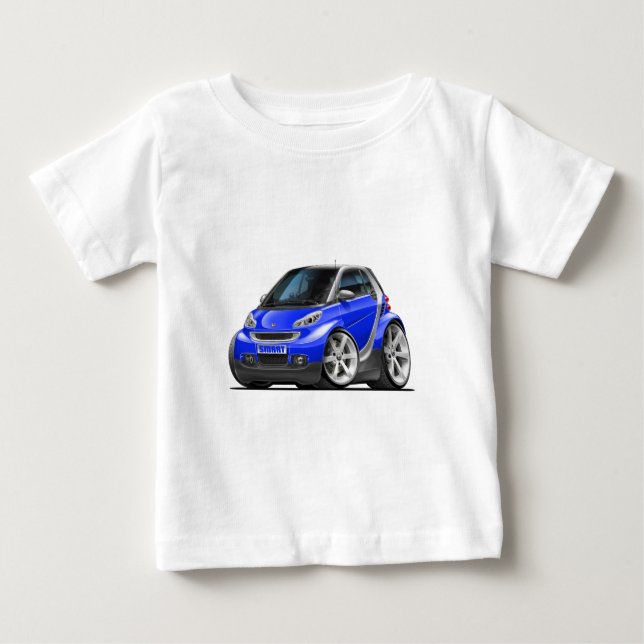 T-shirts Carro azul inteligente (Frente)