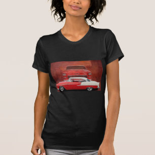 T-shirts Carro Clássico Chevy Bel Air Red White Vintage Dod
