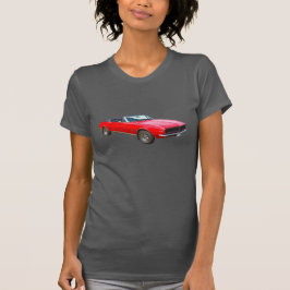 T-shirts carro convertível vermelho do músculo de 1967