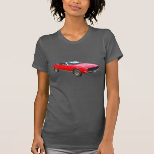 T-shirts carro convertível vermelho do músculo de 1967