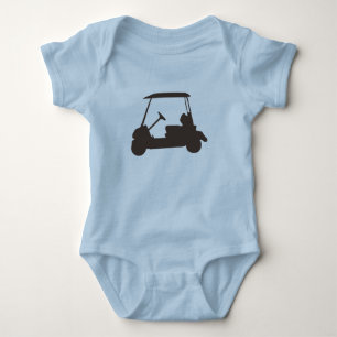 T-shirts CARRO de GOLFE do design do bebê & da criança