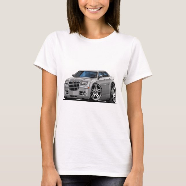 T-shirts Carro de prata de Chrysler 300 (Frente)