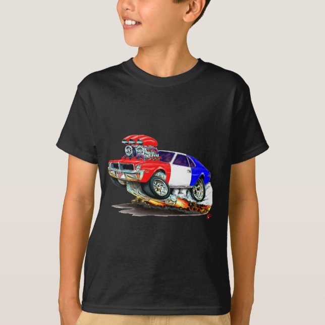 T-shirts Carro de RedWhiteBlue do dardo de AMC (Frente)