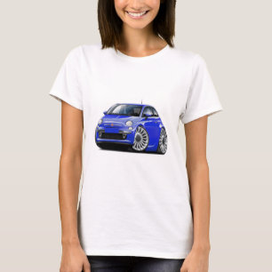 T-shirts Carro do azul de Fiat 500