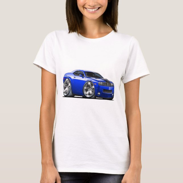 T-shirts Carro do azul do desafiador (Frente)
