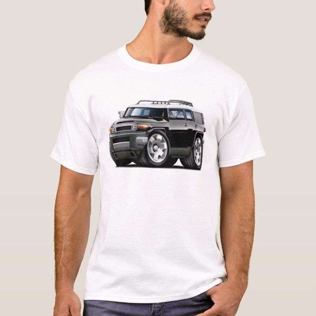 T-shirts Carro do preto do cruzador das FJ (Frente)