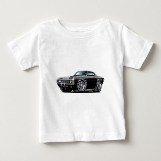T-shirts Carro Preto Impala 1969 (Frente)