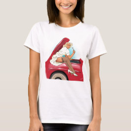 T-shirts Carro retro e modelo