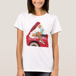 T-shirts Carro retro e modelo