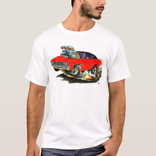 T-shirts Carro superior vermelho e preto de Chevelle