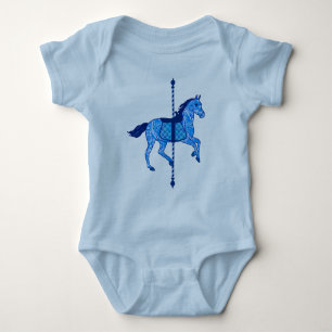 T-shirts Carrossel Horse - Cobalto e Azul-Céu