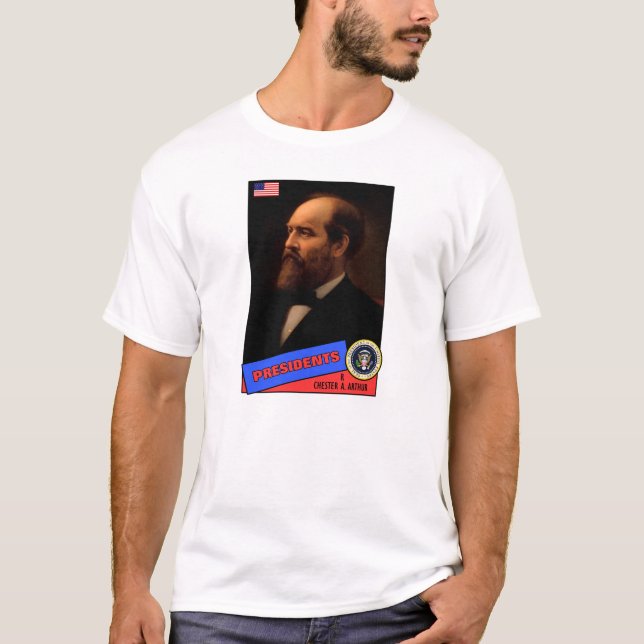 T-shirts Cartão de Beisebol Chester A. Arthur (Frente)