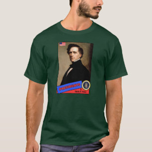 T-shirts Cartão de beisebol de Franklin Pierce
