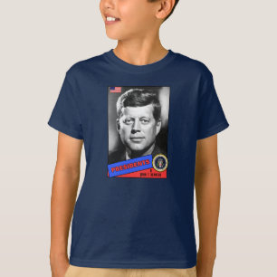 T-shirts Cartão de beisebol de John F. Kennedy