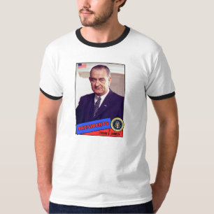 T-shirts Cartão de Beisebol de Lyndon B. Johnson