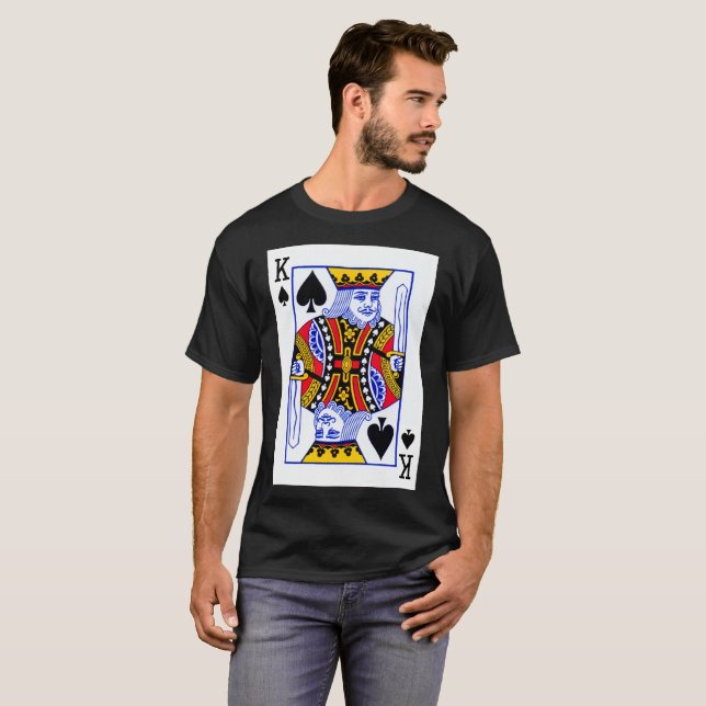 T-shirts Cartão de Reprodução King (Frente Completa)