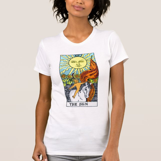T-shirts Cartão de The Sun Tarot (Frente)