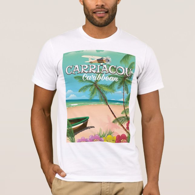 T-shirts cartaz de viagem Carriacou (Frente)