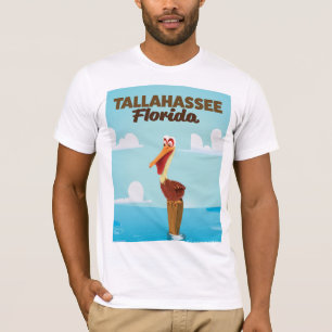 T-shirts Cartaz de viagem de desenho animado Tallahassee Fl