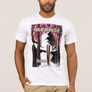 T-shirts Cartaz de viagem russo de Murmansk
