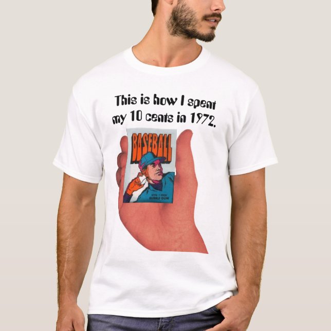 T-shirts Cartões que de basebol eu comprei (1972) (Frente)
