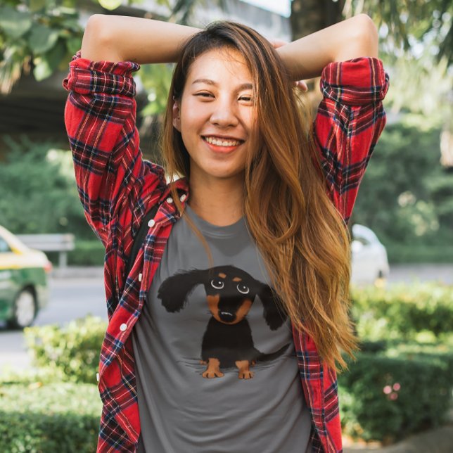 T-shirts Cartografia de Cão Cachshund Dachshund Puppy (Criador carregado)