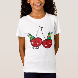 T-shirts Cartografia Diversão e Cerejas Cheeky Vermelhas Co