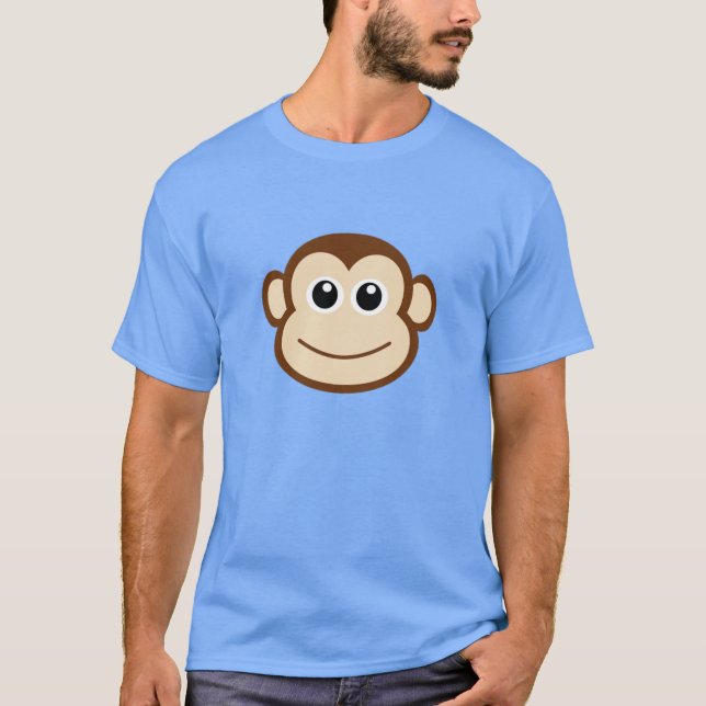 T-shirts Cartografia do rosto macaco (Frente)