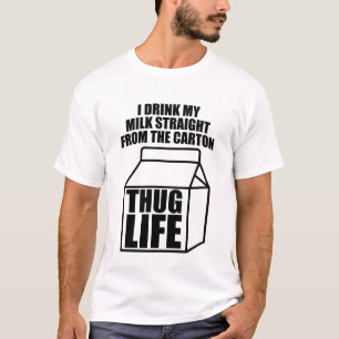 T-shirts Cartonagem de leite Thug Life