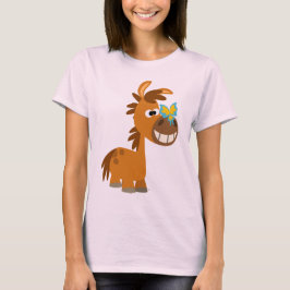 T-shirts Cartoon Bonito Borboleta Pony Women