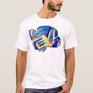 T-shirts Cartoon Borboleta Azul