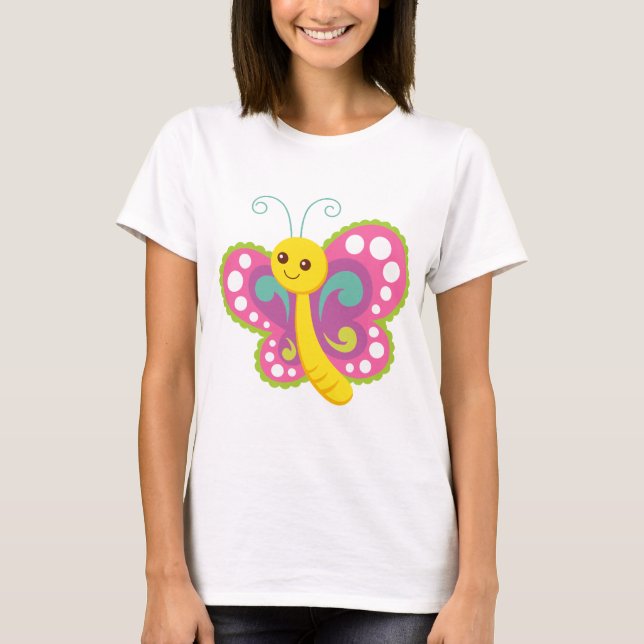 T-shirts Cartoon Butterfly (Frente)