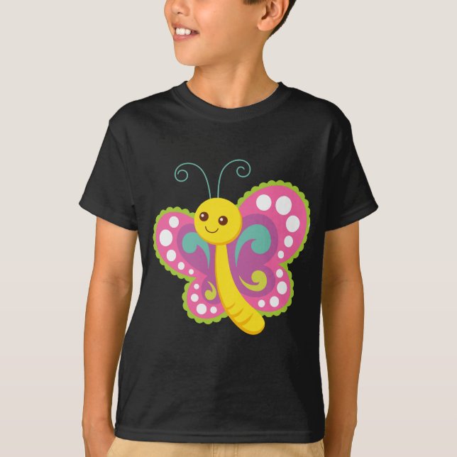 T-shirts Cartoon Butterfly (Frente)