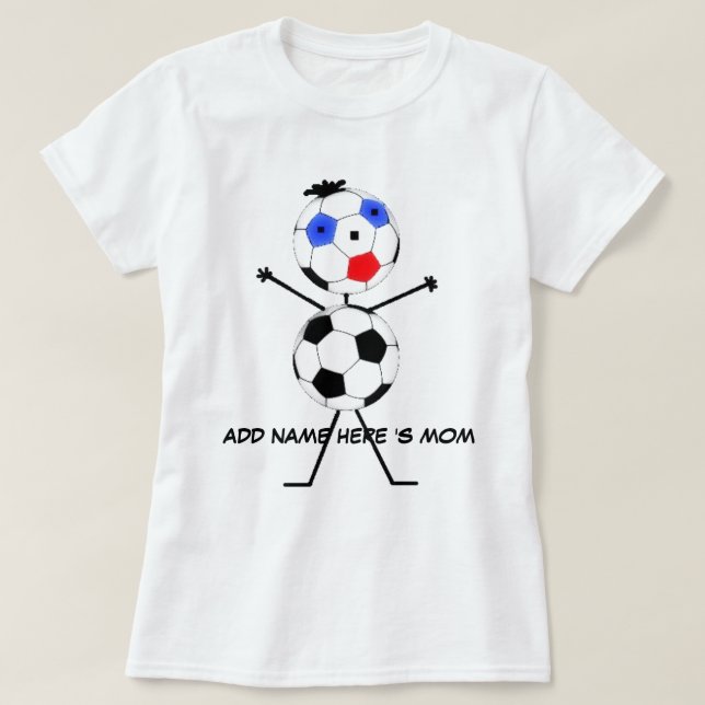 T-shirts Cartoon da Mãe Personalizada (Frente do Design)