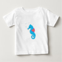 Cartoon de cavalo azul