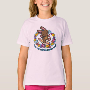 T-shirts Cartoon de coelho da Páscoa Hawaiana Chocolate