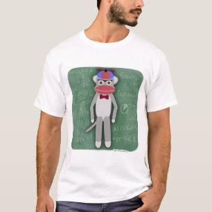 T-shirts Cartoon de Macaco de Meia-Meia Anos 50 da Nerdy