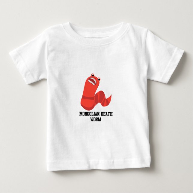 T-shirts Cartoon Engraçado Muro da Morte Mongol (Frente)