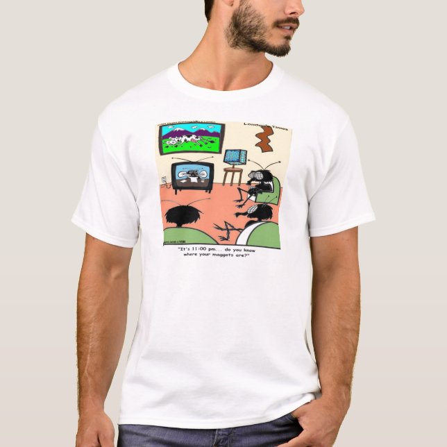 T-shirts Cartoon Ensino dos Pais (Frente)